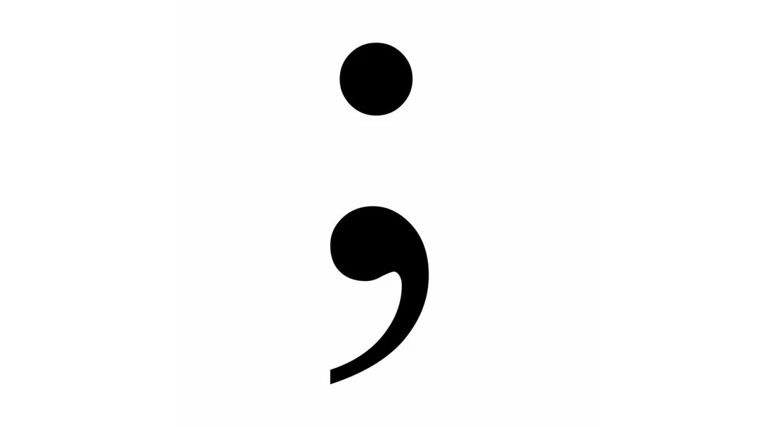 Semicolon: Suicide Awareness Symbol