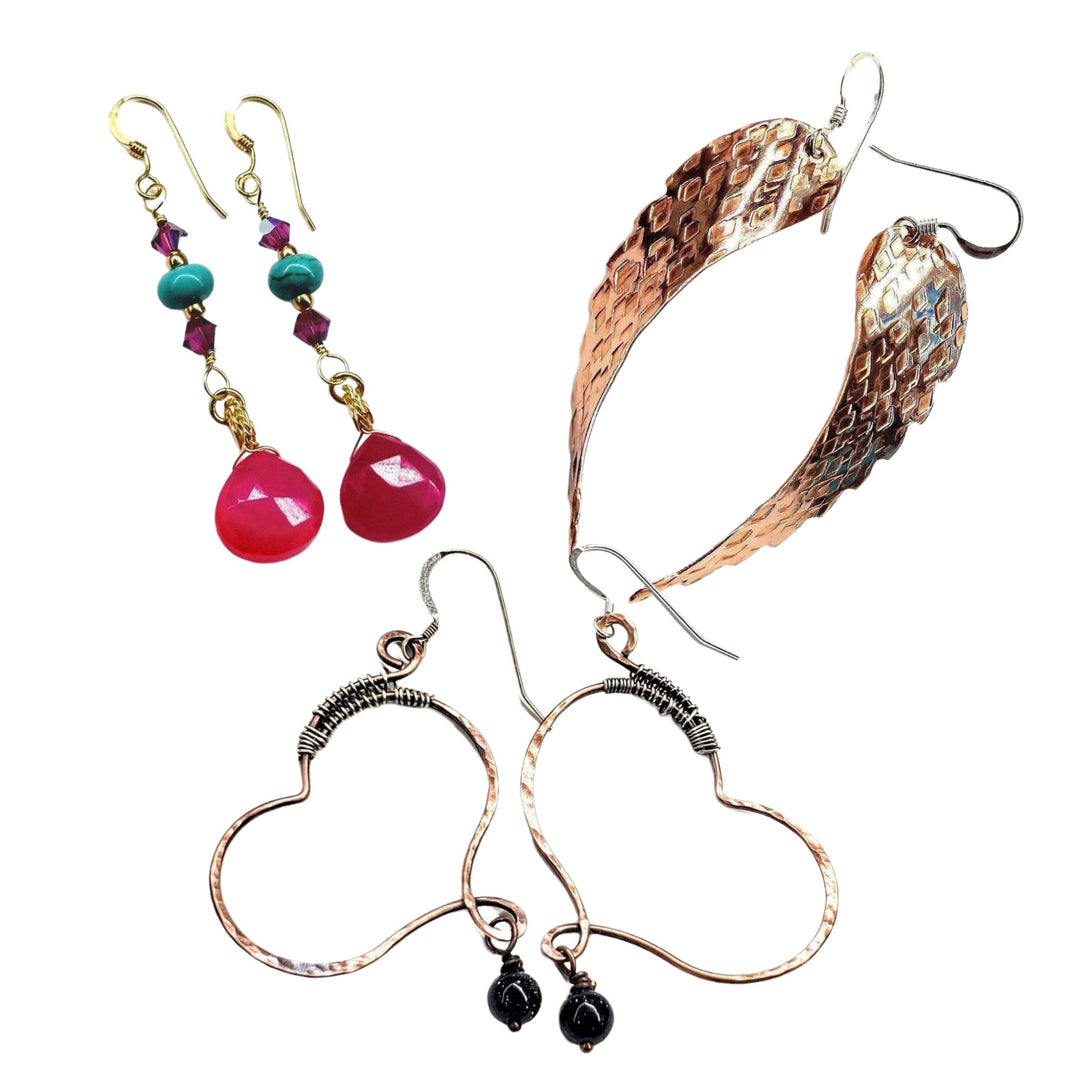 Variety of Handmade jewelry Earrings - Alexa Martha Designs