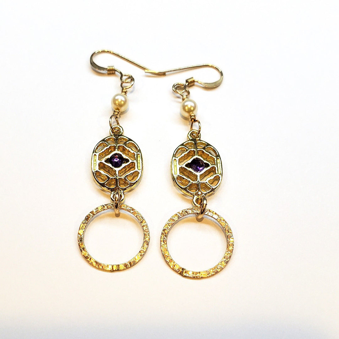 AMD114014 KT Gold Filled Purple Crystal Open Circle EarringsJewelryEarrings$ 82.00Alexa Martha Designs