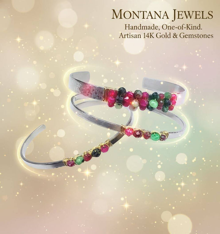 AMD1343gold filled ruby emerald cuffsBraceletsCuff Bracelet$ 81.00Alexa Martha Designs