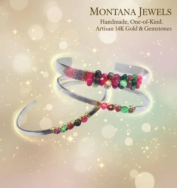 AMD1343gold filled ruby emerald cuffsBraceletsCuff Bracelet$ 81.00Alexa Martha Designs