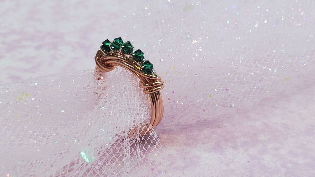 7 Piece Copper Anniversary Angel Wing Birthstone  Crystal Jewelry Bundle - Jewelry Bundle - Alexa Martha Designs   