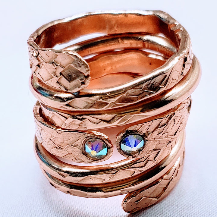 AMD1305-AMD1305-2 Crystal Embedded Wrap Around Ring - Ring - Alexa Martha Designs   