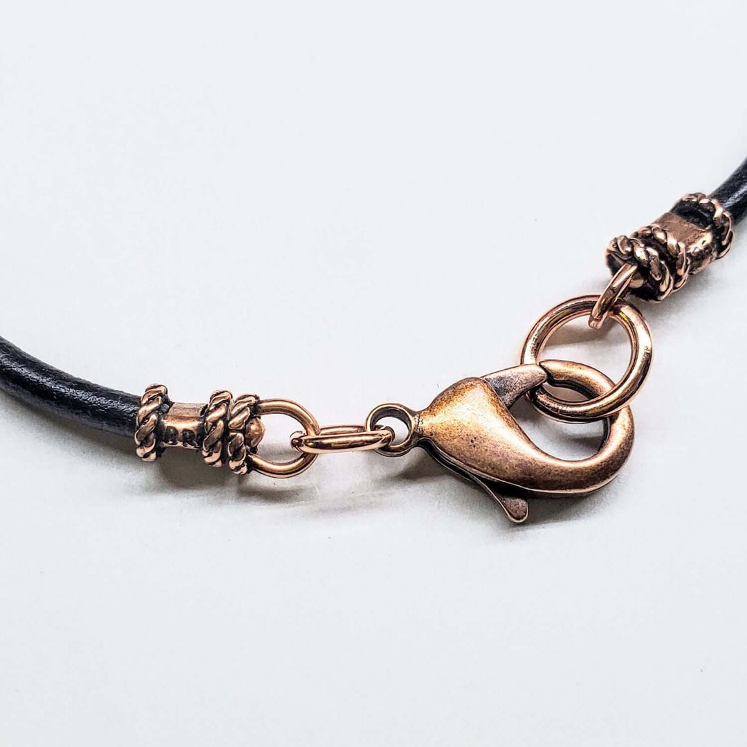 Masculine Sturdy Copper Swivel Infinity Bracelet