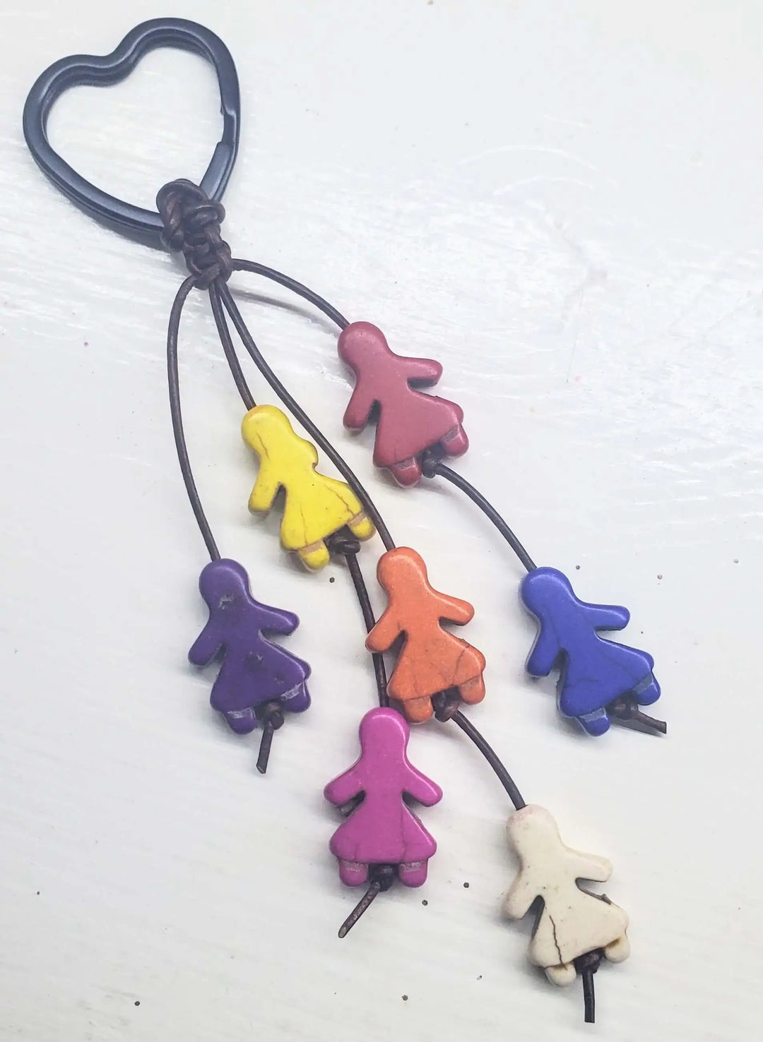 AMD1319-47 Ceramic Girl Power Heart Key Chain - Limited EditionHandbag &amp; Wallet AccessoriesKey Chain$ 35.00Alexa Martha Designs