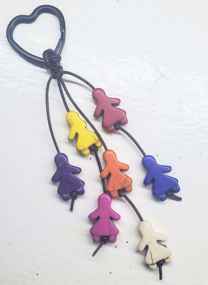 AMD1319-47 Ceramic Girl Power Heart Key Chain - Limited EditionHandbag &amp; Wallet AccessoriesKey Chain$ 35.00Alexa Martha Designs