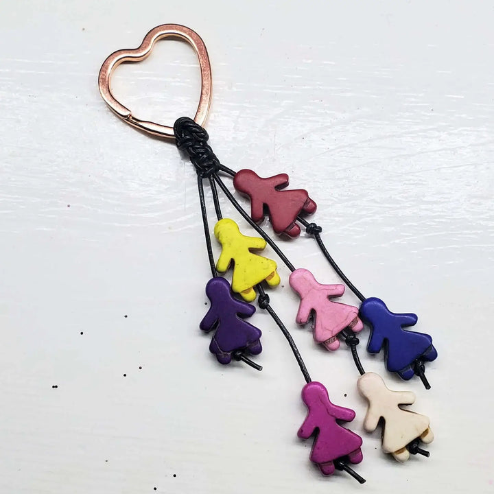 AMD13197 Ceramic Girl Power Heart Key Chain - Limited EditionHandbag &amp; Wallet AccessoriesKey Chain$ 35.00Alexa Martha Designs
