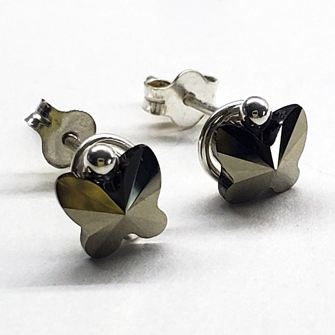 AMD1307-138mm Crystal Butterfly Silver Spiral Stud EarringsJewelryEarrings$ 32.00Alexa Martha Designs