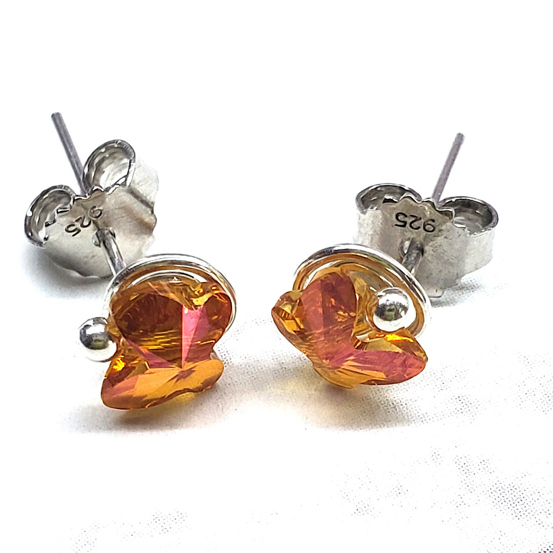 AMD1307-38mm Crystal Butterfly Silver Spiral Stud EarringsJewelryEarrings$ 32.00Alexa Martha Designs