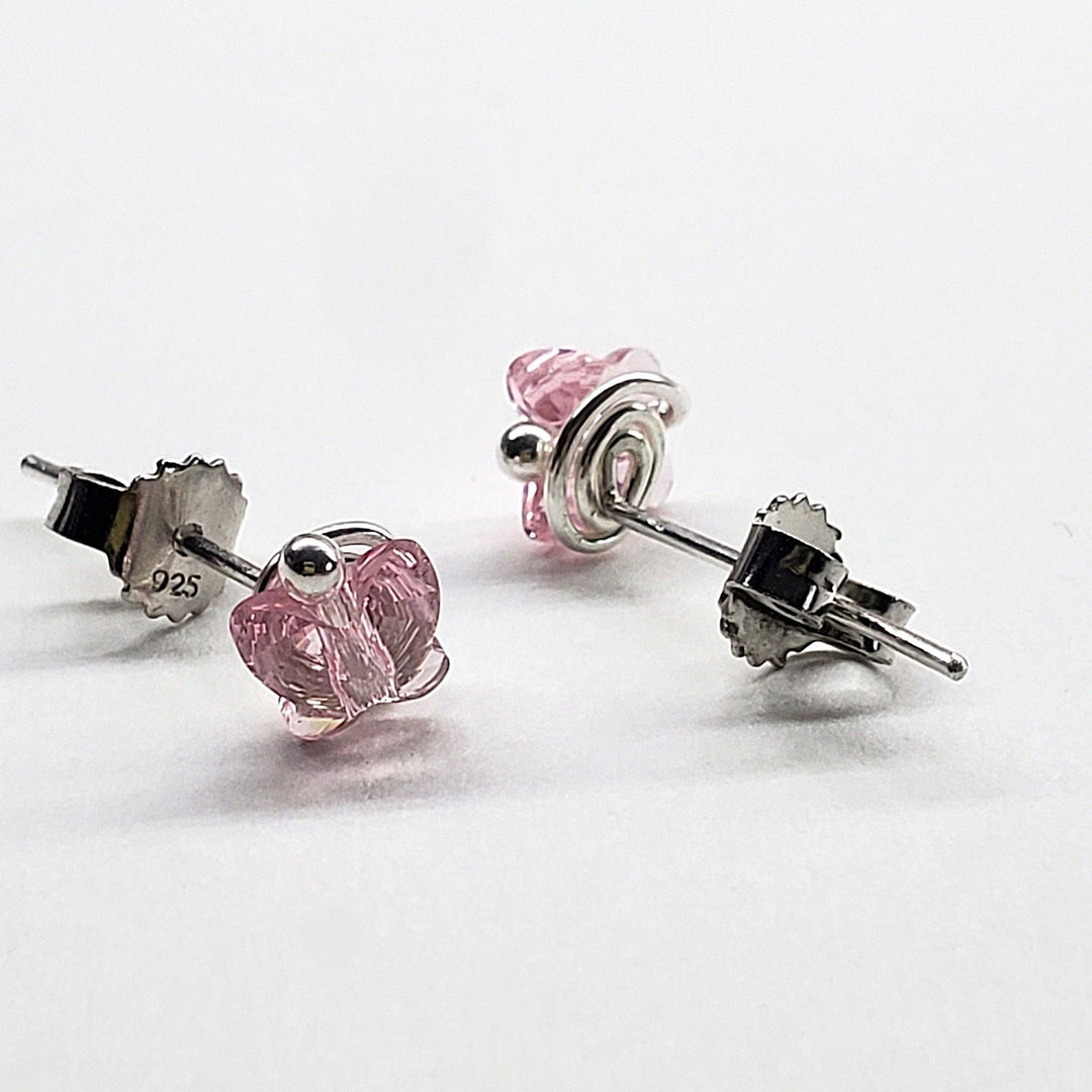AMD13078mm Crystal Butterfly Silver Spiral Stud EarringsJewelryEarrings$ 32.00Alexa Martha Designs