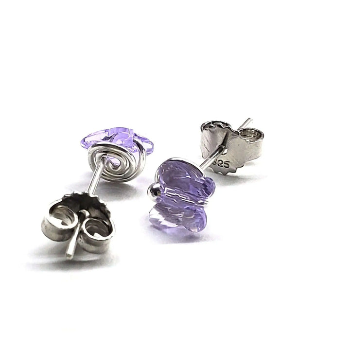 AMD13078mm Crystal Butterfly Silver Spiral Stud EarringsJewelryEarrings$ 32.00Alexa Martha Designs