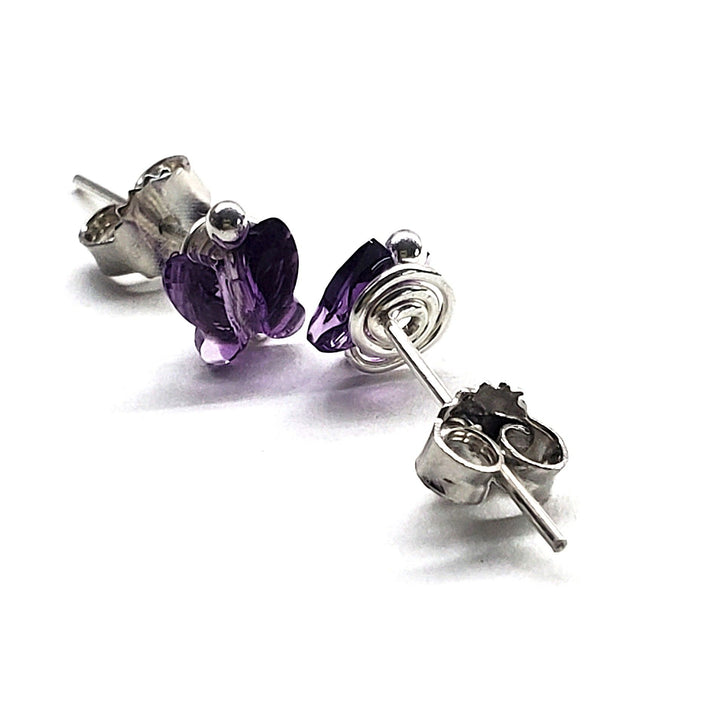AMD13078mm Crystal Butterfly Silver Spiral Stud EarringsJewelryEarrings$ 32.00Alexa Martha Designs