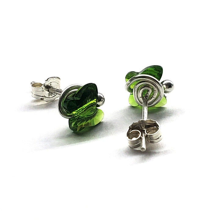 AMD13078mm Crystal Butterfly Silver Spiral Stud EarringsJewelryEarrings$ 32.00Alexa Martha Designs
