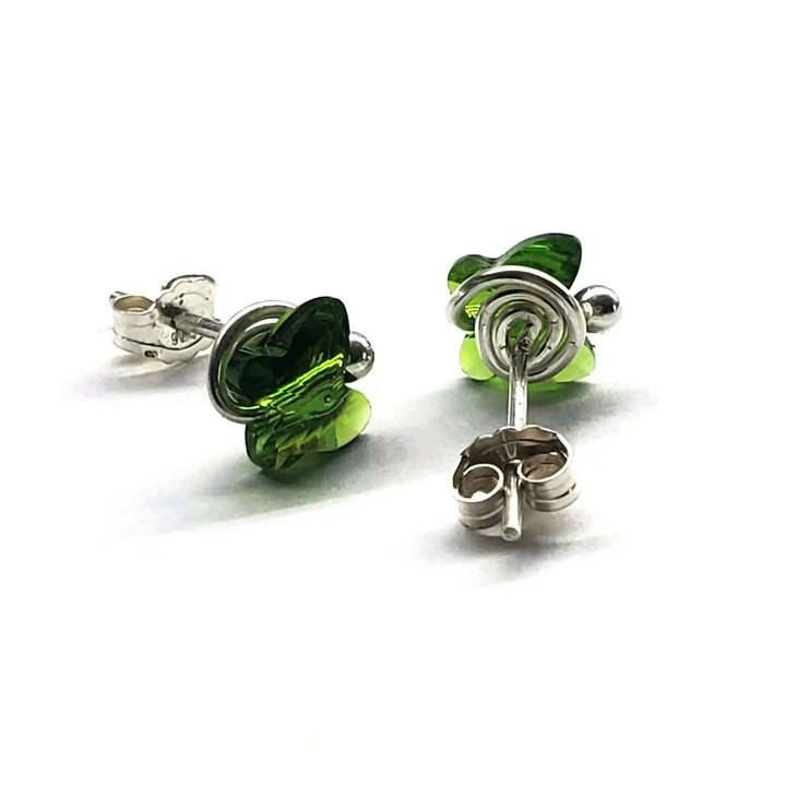 AMD13078mm Crystal Butterfly Silver Spiral Stud EarringsJewelryEarrings$ 32.00Alexa Martha Designs