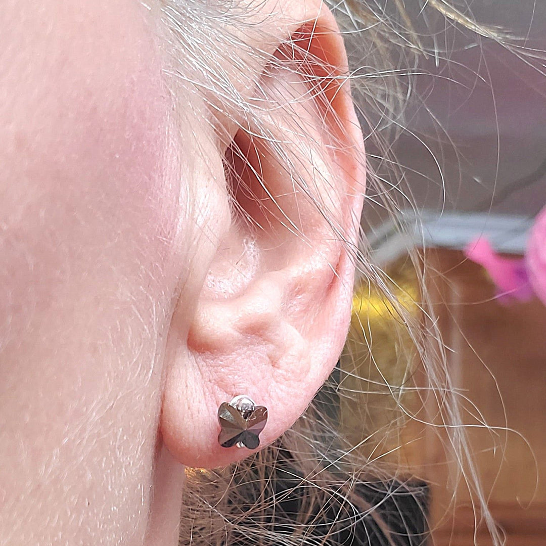 AMD13078mm Crystal Butterfly Silver Spiral Stud EarringsJewelryEarrings$ 32.00Alexa Martha Designs