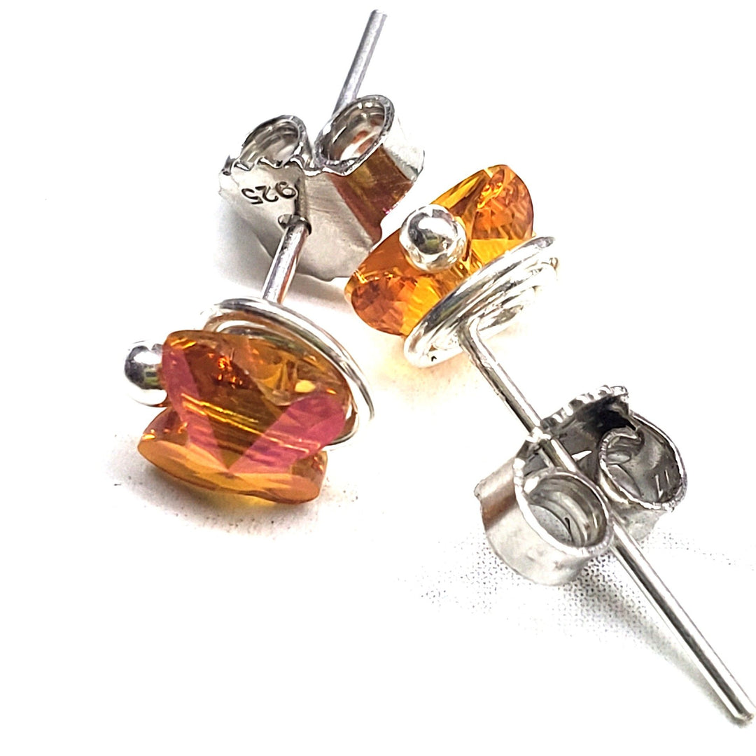 AMD13078mm Crystal Butterfly Silver Spiral Stud EarringsJewelryEarrings$ 32.00Alexa Martha Designs