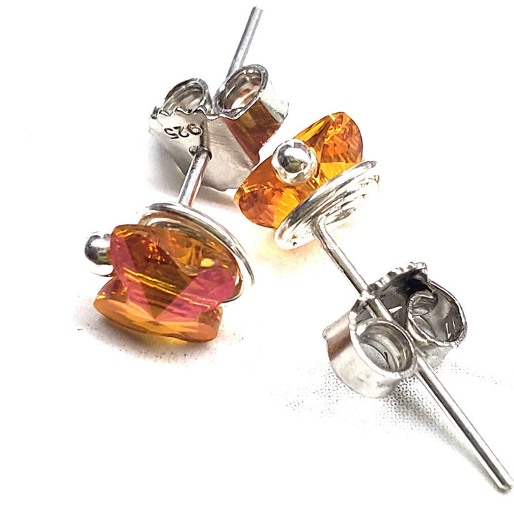 AMD13078mm Crystal Butterfly Silver Spiral Stud EarringsJewelryEarrings$ 32.00Alexa Martha Designs