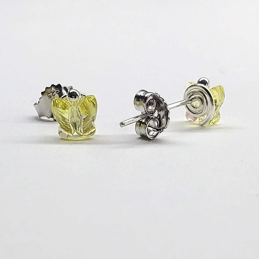 AMD13078mm Crystal Butterfly Silver Spiral Stud EarringsJewelryEarrings$ 32.00Alexa Martha Designs