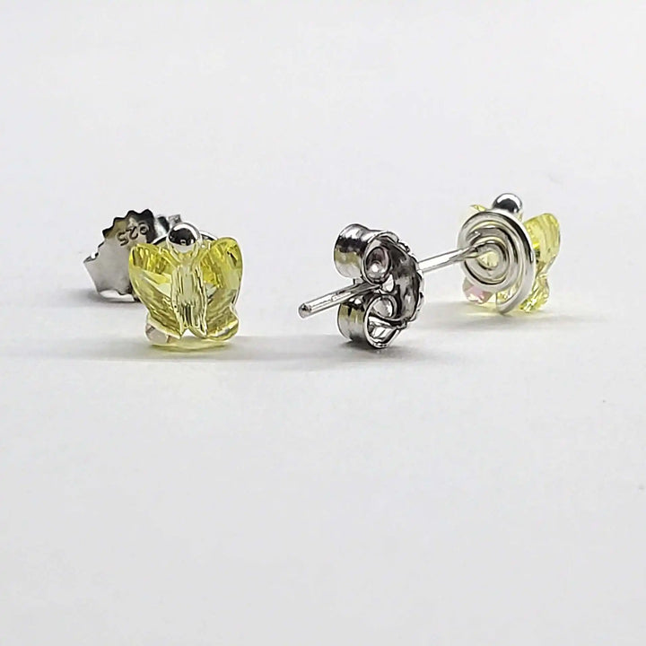 AMD13078mm Crystal Butterfly Silver Spiral Stud EarringsJewelryEarrings$ 32.00Alexa Martha Designs