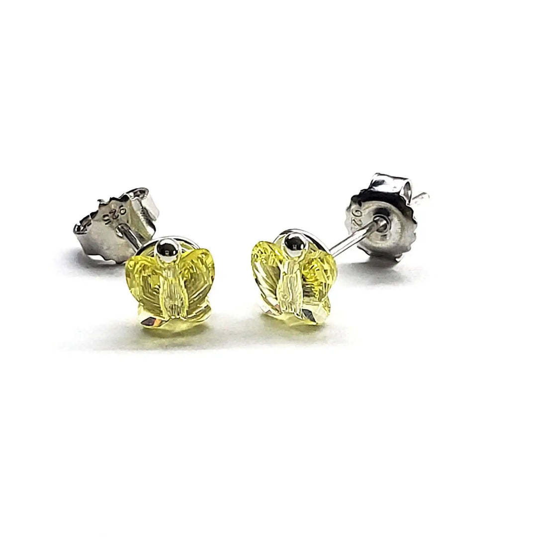 AMD13078mm Crystal Butterfly Silver Spiral Stud EarringsJewelryEarrings$ 32.00Alexa Martha Designs