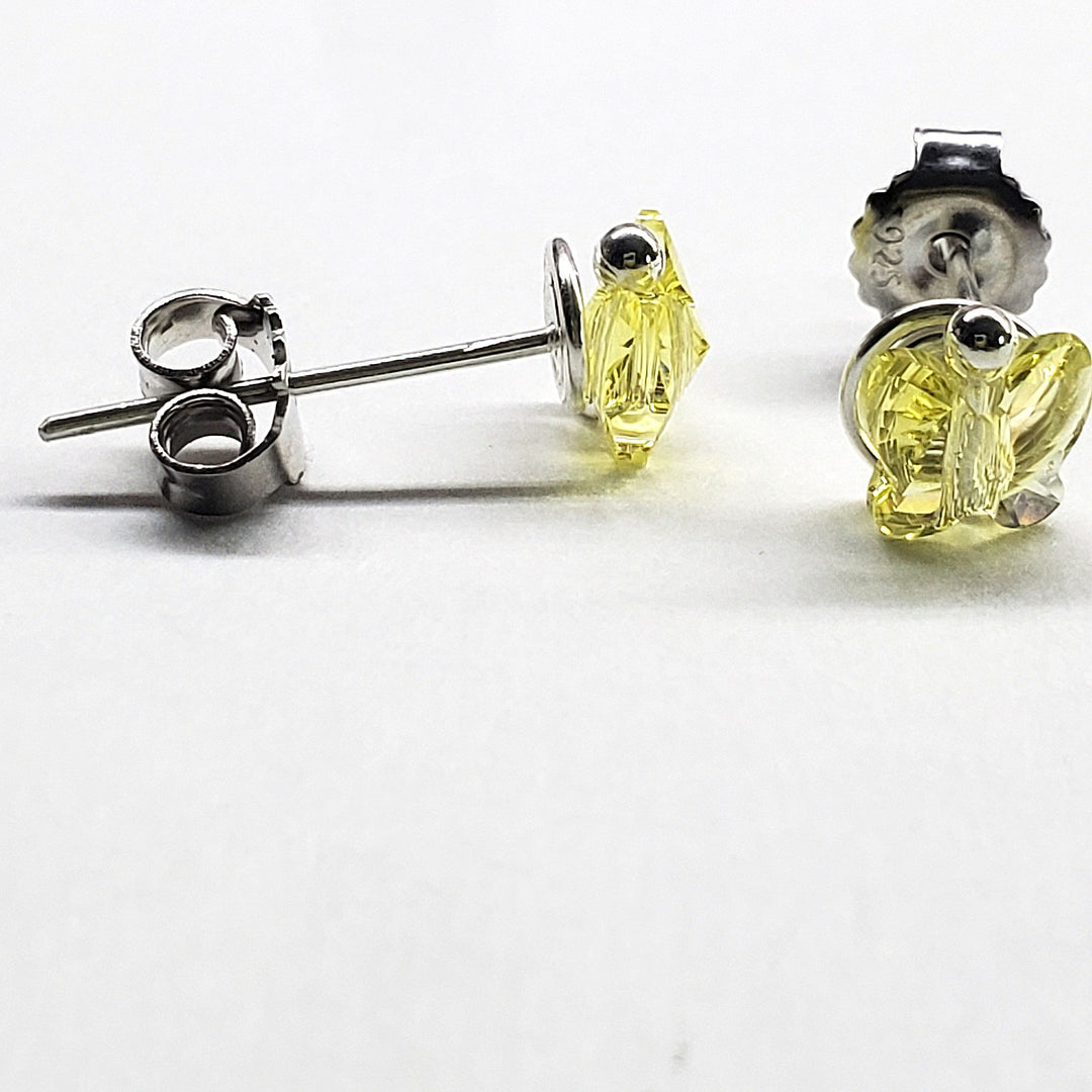 AMD13078mm Crystal Butterfly Silver Spiral Stud EarringsJewelryEarrings$ 32.00Alexa Martha Designs