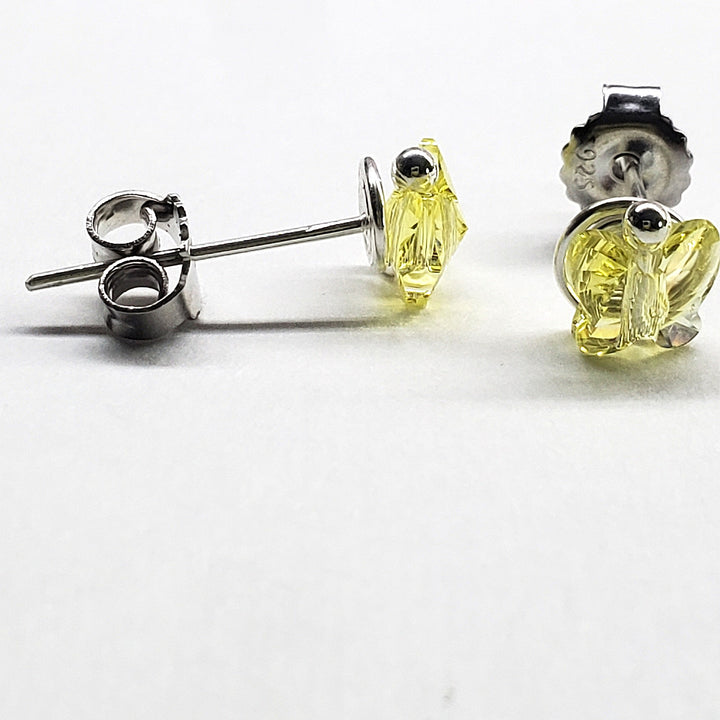 AMD13078mm Crystal Butterfly Silver Spiral Stud EarringsJewelryEarrings$ 32.00Alexa Martha Designs