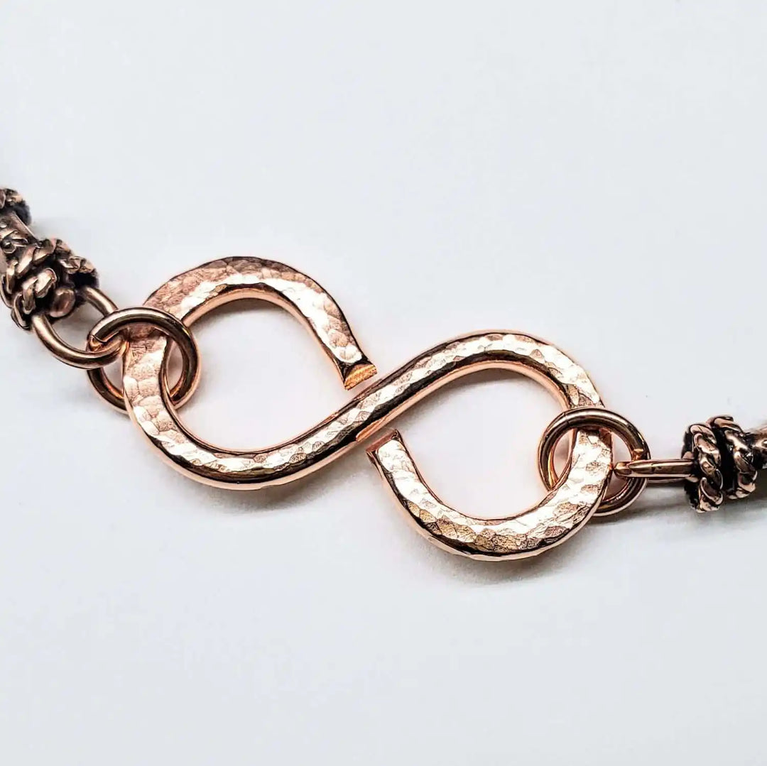 Masculine Sturdy Copper Swivel Infinity Bracelet - Alexa Martha Designs