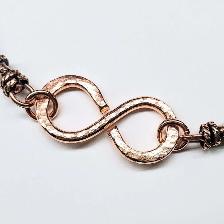 Masculine Sturdy Copper Swivel Infinity Bracelet - Alexa Martha Designs