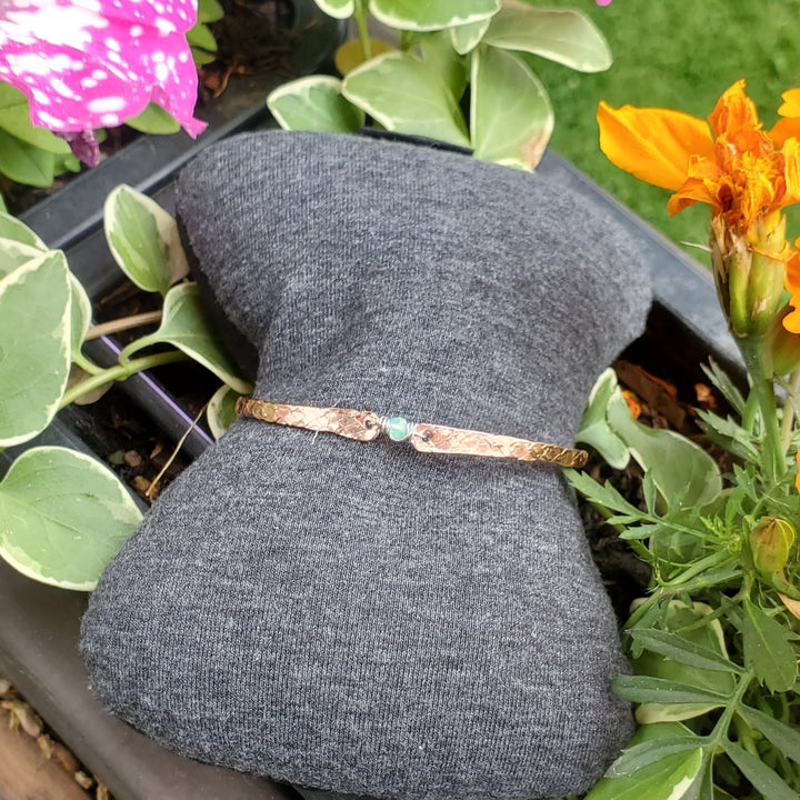 AMD1315-AMD1315-2-AMD1315-3-AMD1315-4 Bestselling Copper Brides Mag Bangle wire wrapped with AAA+ Ethiopian Opal - Bracelet/Bangle - Alexa Martha Designs   