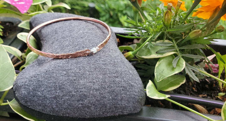AMD1315-AMD1315-2-AMD1315-3-AMD1315-4 Bestselling Copper Brides Mag Bangle wire wrapped with AAA+ Ethiopian Opal - Bracelet/Bangle - Alexa Martha Designs   