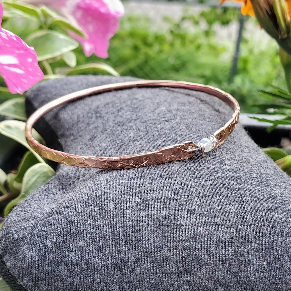 AMD1315-AMD1315-2-AMD1315-3-AMD1315-4 Bestselling Copper Brides Mag Bangle wire wrapped with AAA+ Ethiopian Opal - Bracelet/Bangle - Alexa Martha Designs   