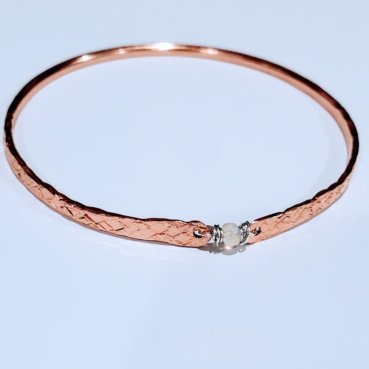 AMD1315-AMD1315-2-AMD1315-3-AMD1315-4 Bestselling Copper Brides Mag Bangle wire wrapped with AAA+ Ethiopian Opal - Bracelet/Bangle - Alexa Martha Designs   