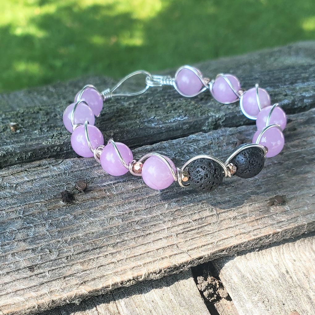 AMD1326-AMD1326-2-AMD1326-3-AMD1326-4-AMD1326-5-AMD1326-6- Sterling Silver Spiral Twist Wrap Gemstone Centered Lava Rock Bangle Bracelet - Bangle Bracelet - Alexa Martha Designs   9945570640176