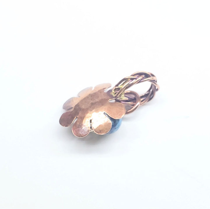 Large Braided Bail Larimar Blue Crazy Lace Bead Pendant with Various Order Options