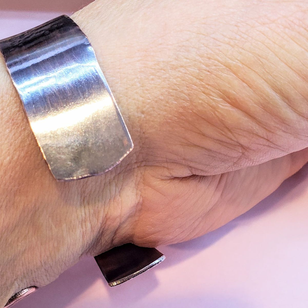 Copper Sculpted Angel Wing Frame Cuff Bracelet