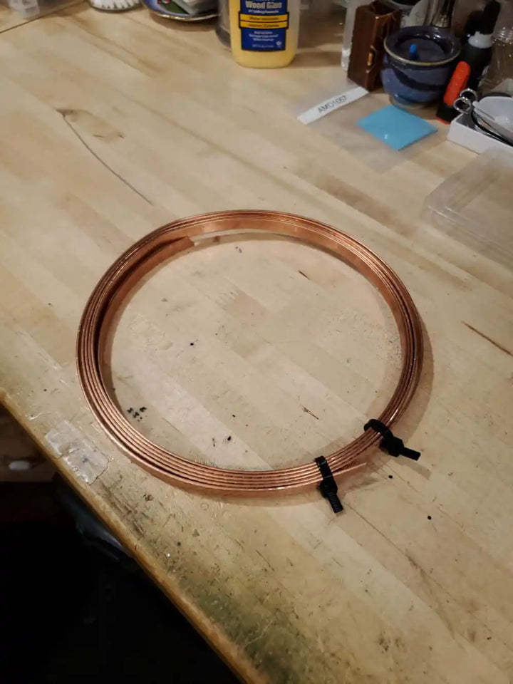 His and Her Copper Embossed Weave Cuffs 16 Gauge - Copper wire for handmade jewelry crafting