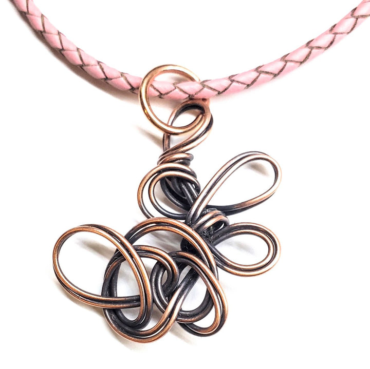 Reversible Interchangeable Copper Wire Sculpted Necklaces