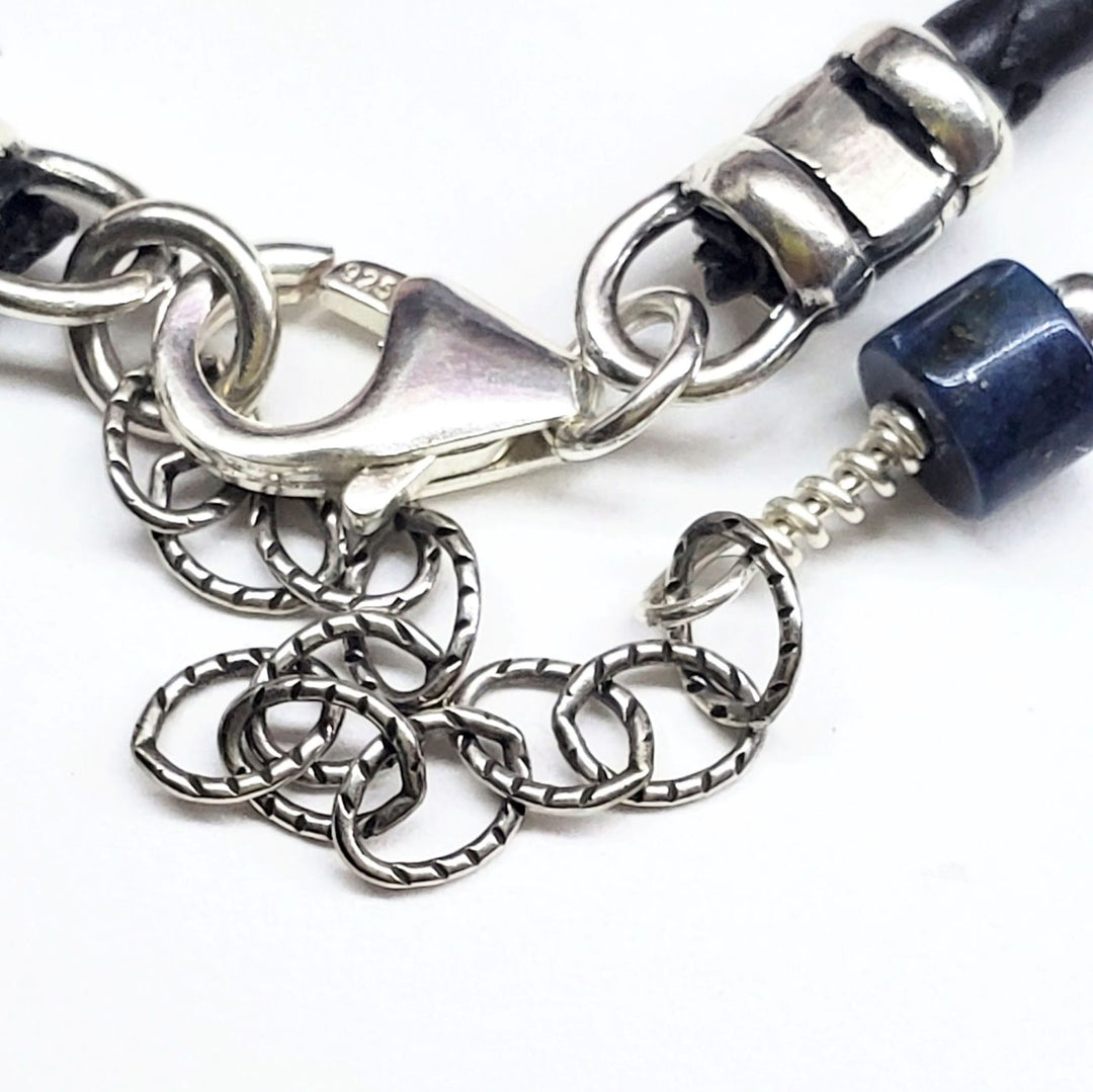 USA 250th Anniversary Beaded Silver Letter Bracelet