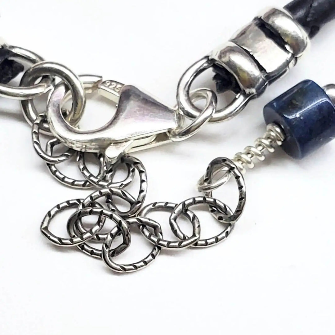 USA 250th Anniversary Beaded Silver Letter Bracelet