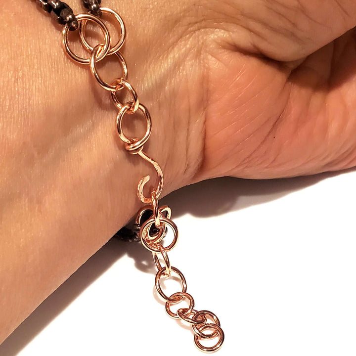 2-Become-1 Infinity Wire Wrapped Crystal Cuff Bracelet