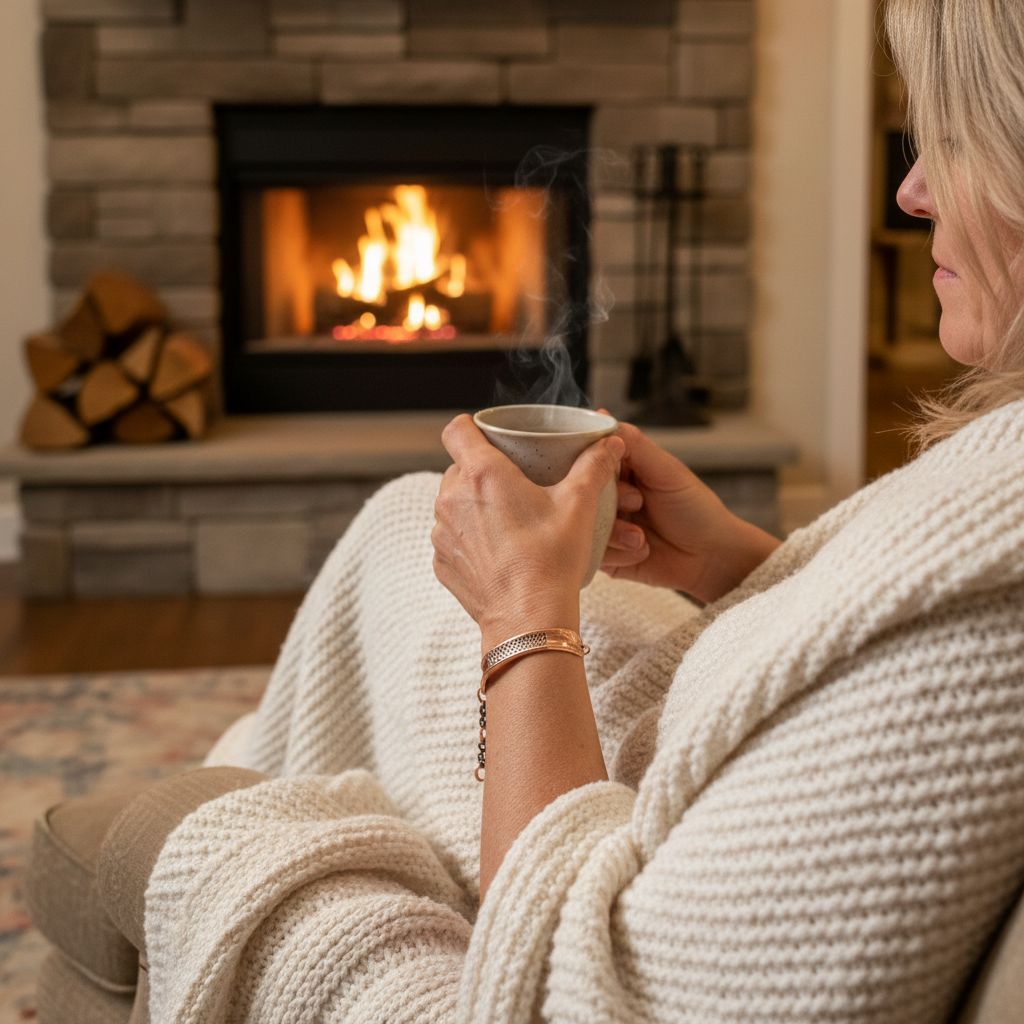 AMD1321Adjustable Handmade Sculpted Copper Channel Silver MeshBraceletsCuff Bracelet$ 86.00Alexa Martha Designs