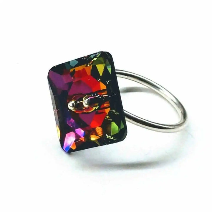 AMD1071 As Seen On TITUSS BURGESS Silver Volcano CrystalJewelryRing$ 51.00Alexa Martha Designs