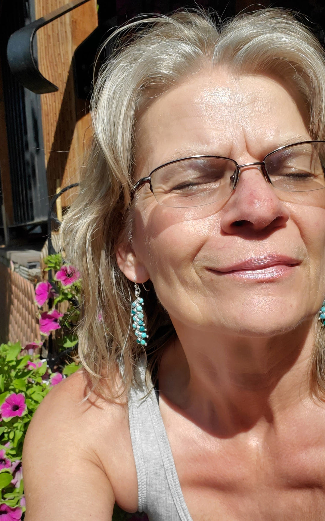 AMD1074As Seen On TV Jane The Virgin Silver Turquoise Wire Wrapped EarringsJewelryEarrings$ 140.00Alexa Martha Designs