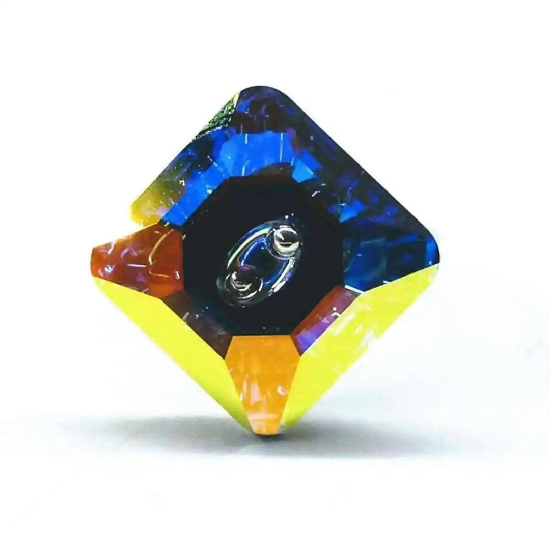 As Seen on Maisie William Super Sparkly Crystal Bling Ring featuring a vibrant 16mm Swarovski crystal AB button.