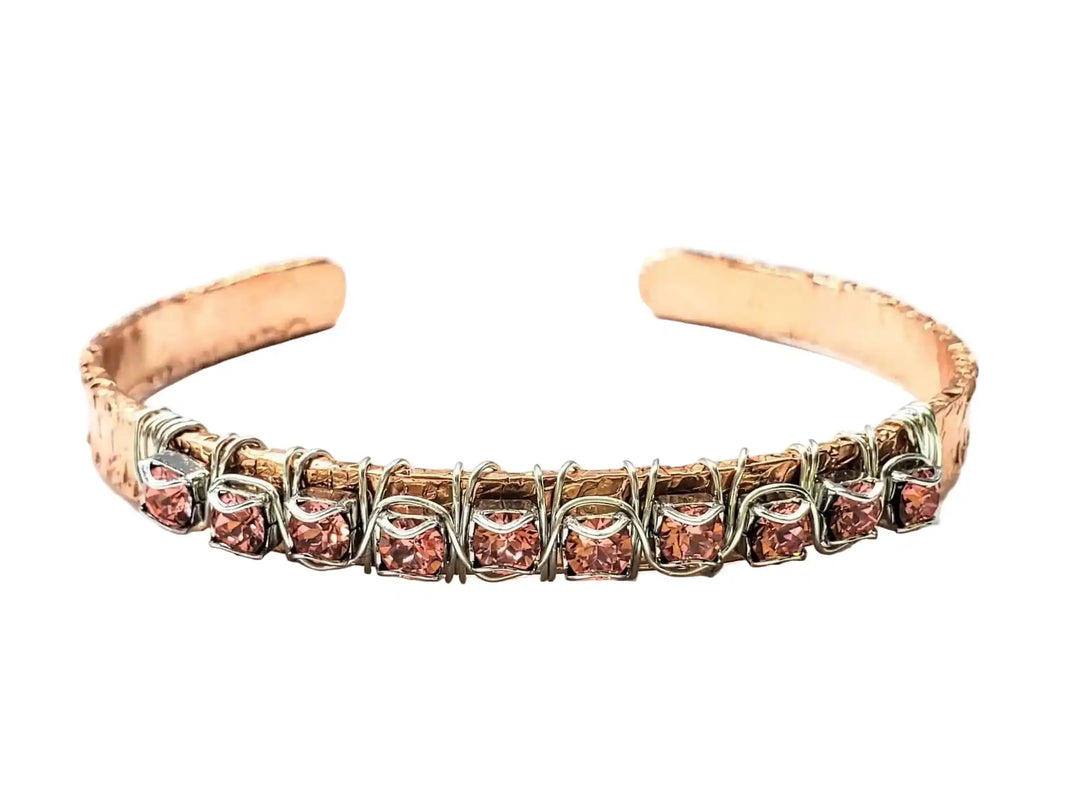 AMD1233-3Copper Rhinestone Cuff Bangle in Three Different ColorsJewelryBracelet$ 55.00Alexa Martha Designs