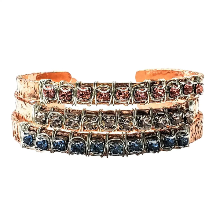 AMD1233-4Copper Rhinestone Cuff Bangle in Three Different ColorsJewelryBracelet$ 160.00Alexa Martha Designs