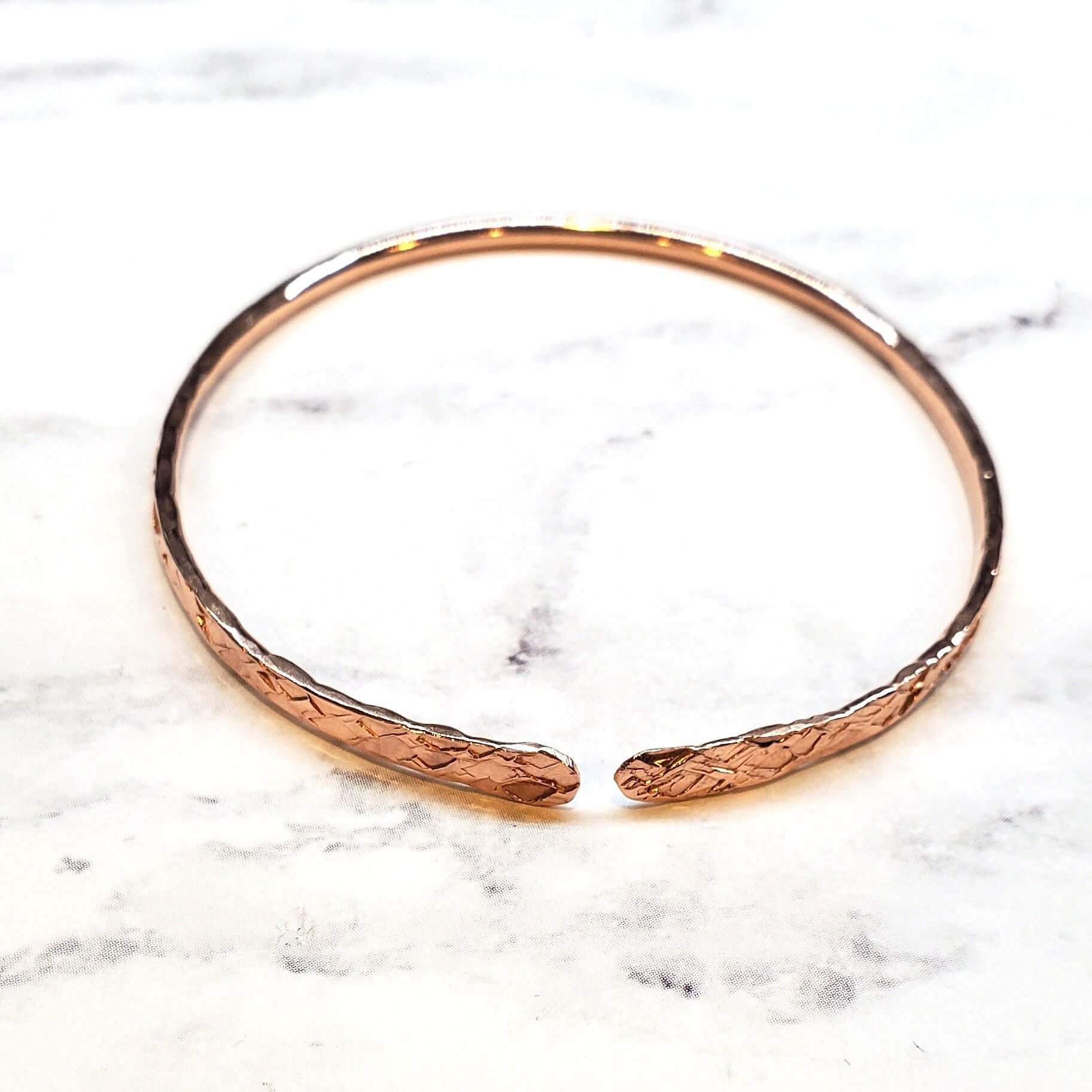 Brides Mag Copper Anniversary Bangle - Handmade in 4 Sizes – Alexa