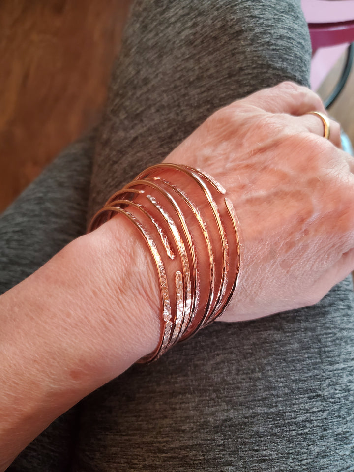 AMD1154-7XSBrides Mag Featured Textured Copper Anniversary Bangle in 4 SizesJewelryBracelet$ 195.00Alexa Martha Designs