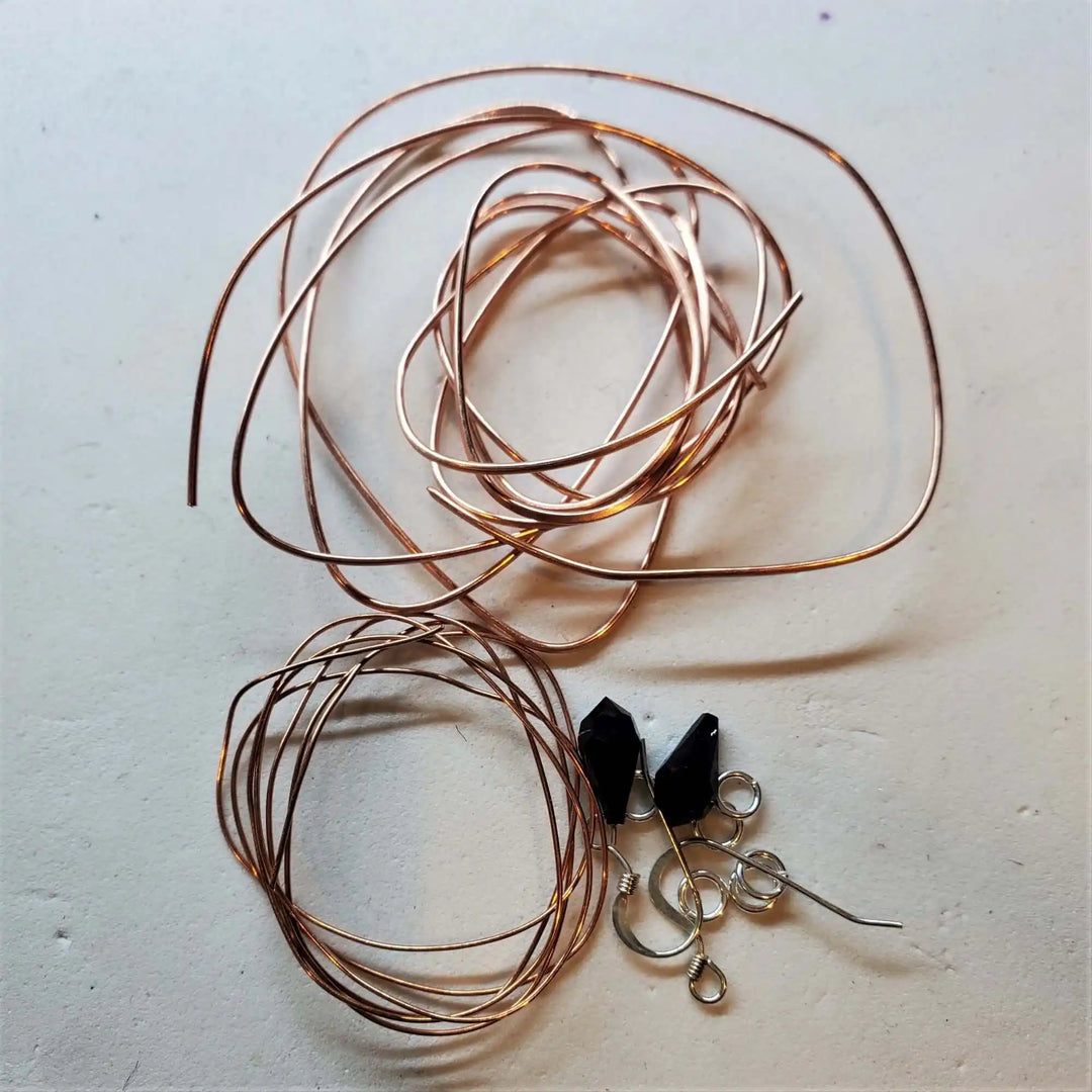 Complete jewelry set making tutorials kits bundle materials including wire and beads for jewelry crafting.