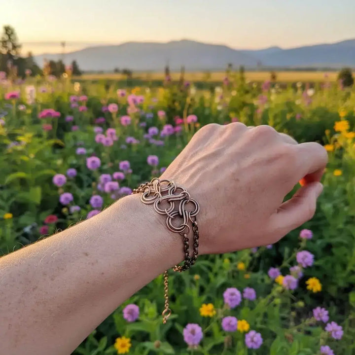 AMD1306Copper Eternity Bracelet Double Infinity Symbols Unisex 4JewelryBracelet$ 40.00Alexa Martha Designs